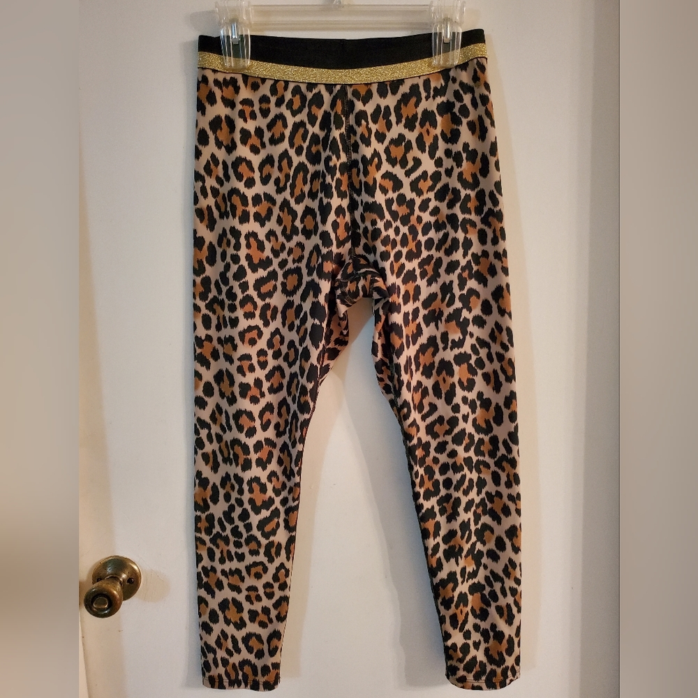 Kate Spade animal print leggings L